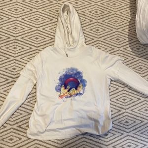 Off-White hoodie with attached tshirt